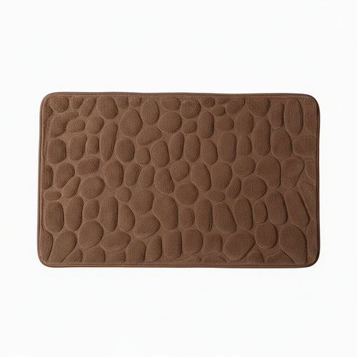 Cobblestone Embossed Bathroom Bath Mat Non-Slip Carpets in Wash Basin Bathtub Side Shower Room Floor Rug Doormat Memory Foam Pad