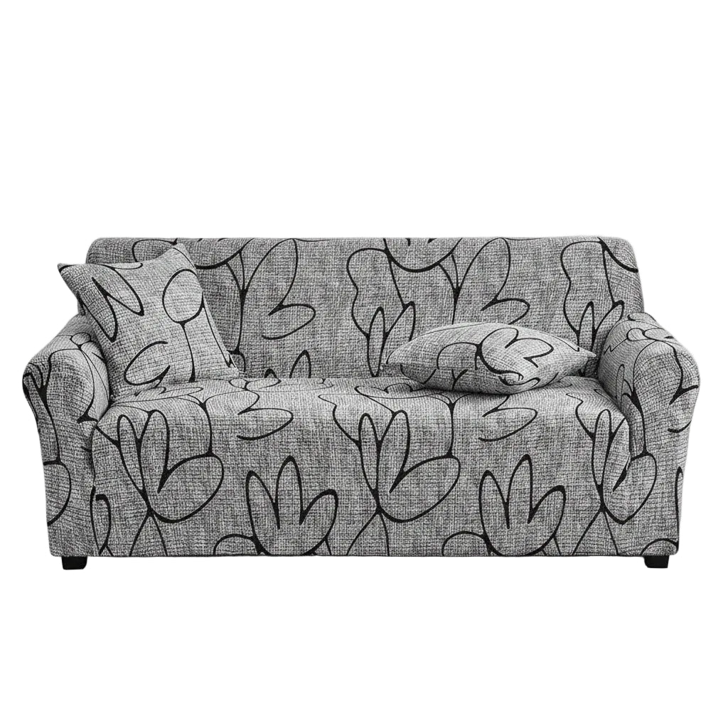 1Pc Flower Printed Elastic Sofa Cover Antidirty Spandex Sofa Cover Furniture Protector for Bedroom Office Living Room Home Decor