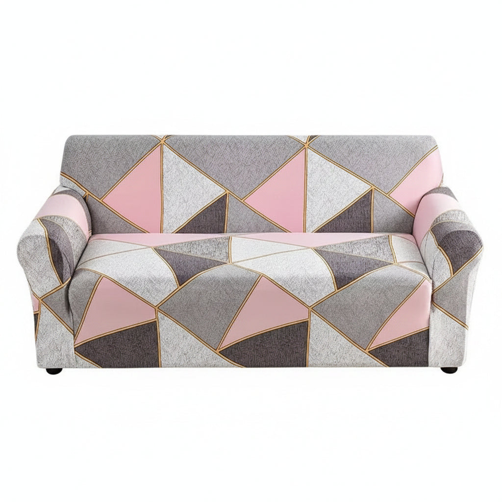 1Pc Flower Printed Elastic Sofa Cover Antidirty Spandex Sofa Cover Furniture Protector for Bedroom Office Living Room Home Decor