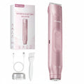 Akunbem Bikini Trimmer for Women, Electric Shaver and Razor Rechargeable 2-In-1 Body and Facial Epilator, Dual Heads for Painless Trimming of Pubic Hair, Face, Underarms and Legs, IPX7 Waterproof. Christmas Gift New Year Gift Shaving Grooming