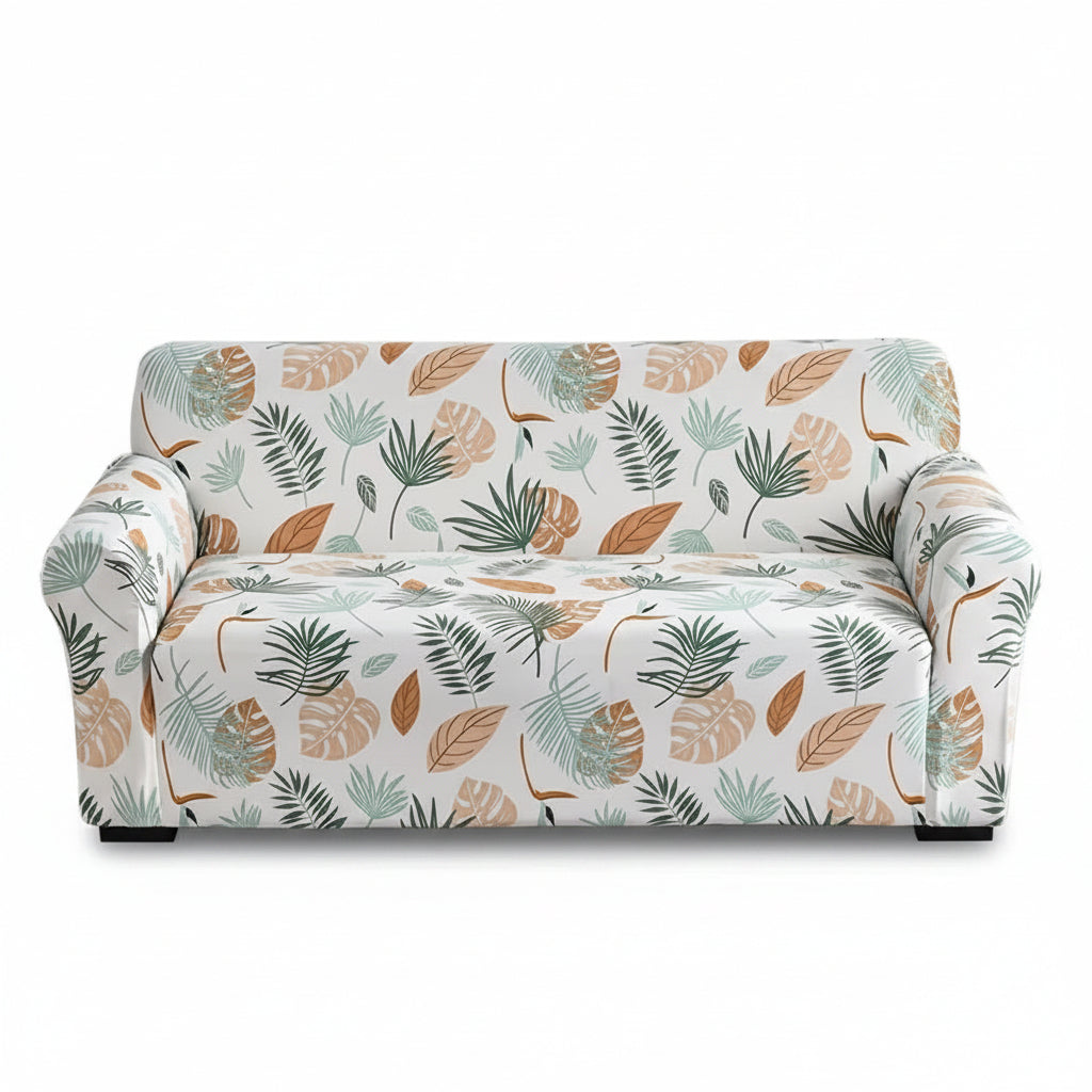 1Pc Flower Printed Elastic Sofa Cover Antidirty Spandex Sofa Cover Furniture Protector for Bedroom Office Living Room Home Decor