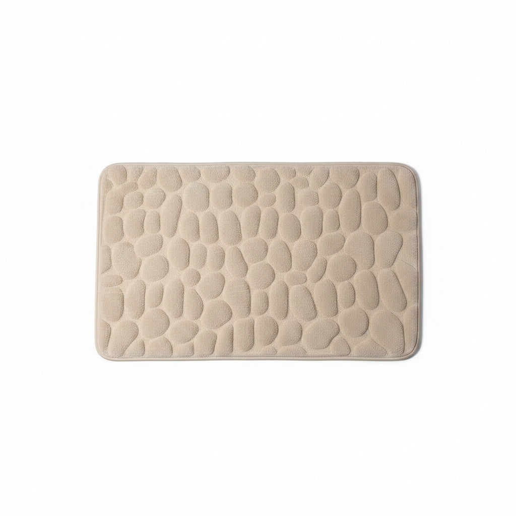 Cobblestone Embossed Bathroom Bath Mat Non-Slip Carpets in Wash Basin Bathtub Side Shower Room Floor Rug Doormat Memory Foam Pad