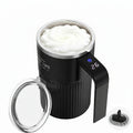 Upgraded Milk & Coffee Frother Stirring Mug, Durable, Intelligent Temperature Display, USB Rechargeable Drink Mixer, Automatic Stirring Cup, Suitable for Coffee, Tea & Hot Chocolate