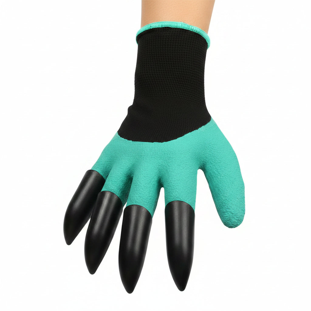 4/8 Hand Claw ABS Plastic Garden Rubber Gloves Gardening Digging Planting Durable Waterproof Work Glove Outdoor Gadgets 2 Style