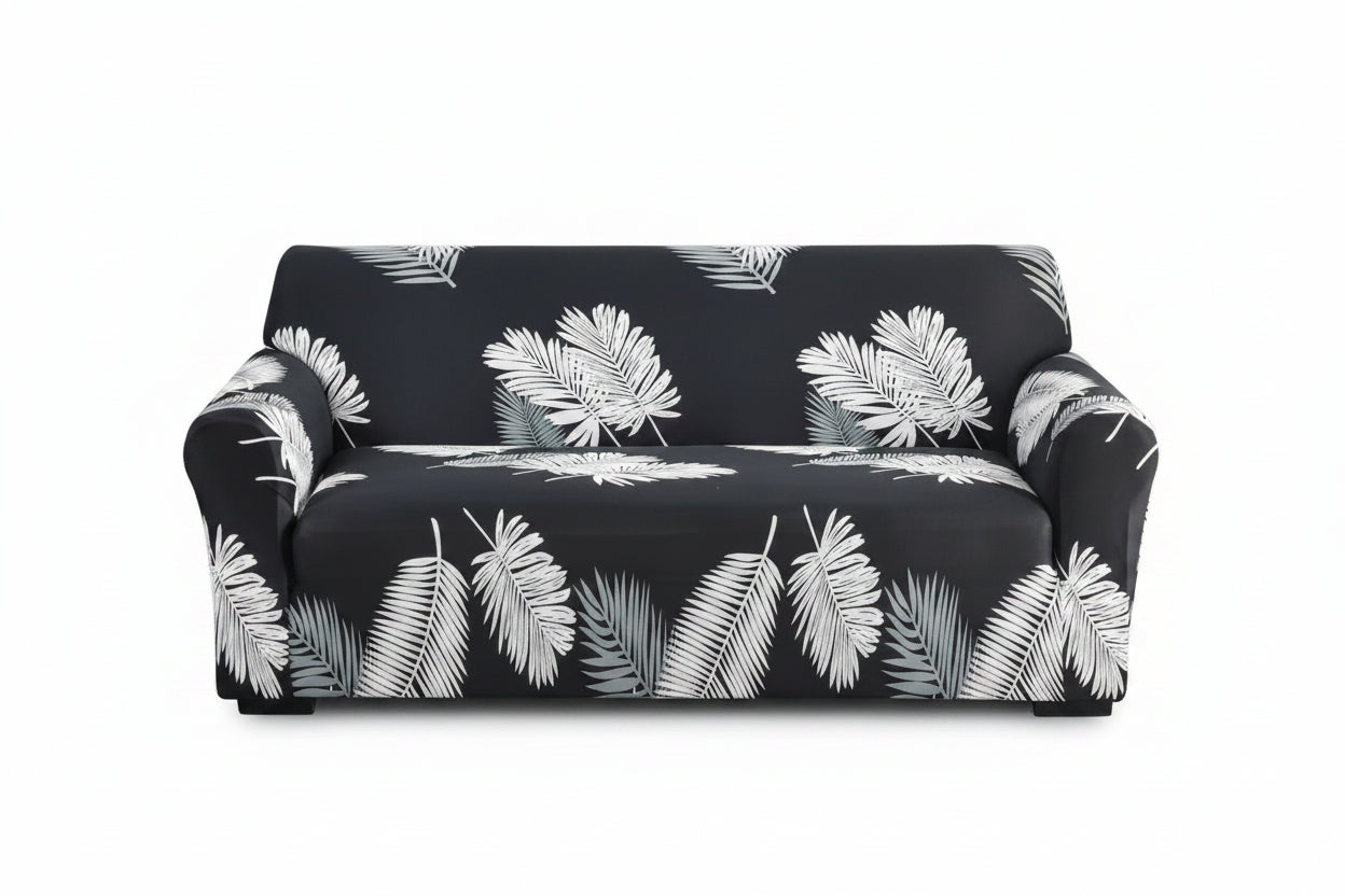 1Pc Flower Printed Elastic Sofa Cover Antidirty Spandex Sofa Cover Furniture Protector for Bedroom Office Living Room Home Decor