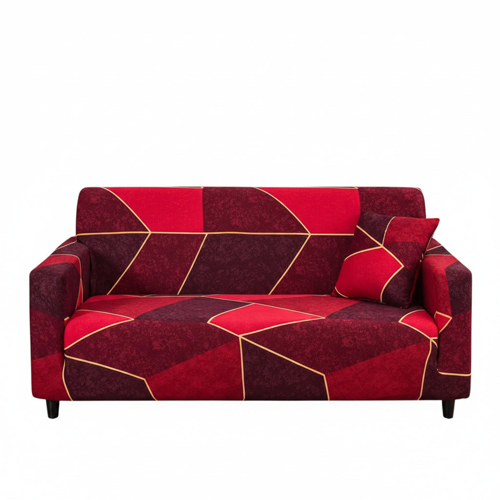 1Pc Flower Printed Elastic Sofa Cover Antidirty Spandex Sofa Cover Furniture Protector for Bedroom Office Living Room Home Decor