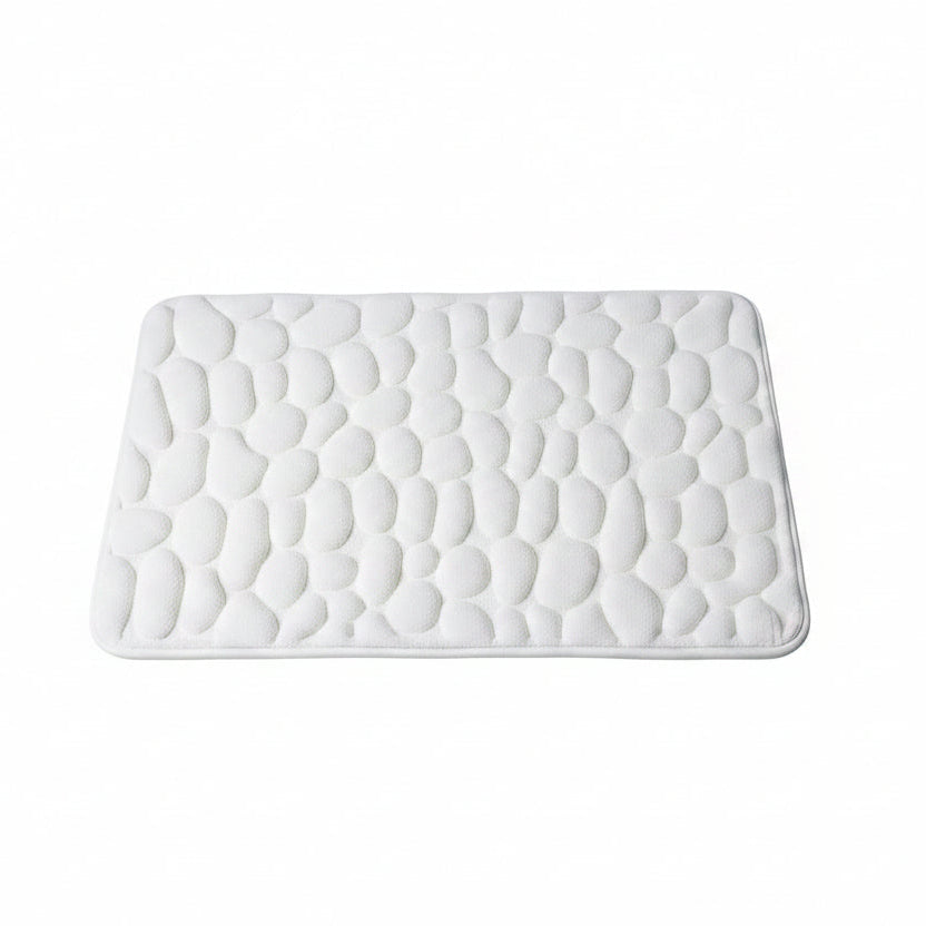 Cobblestone Embossed Bathroom Bath Mat Non-Slip Carpets in Wash Basin Bathtub Side Shower Room Floor Rug Doormat Memory Foam Pad