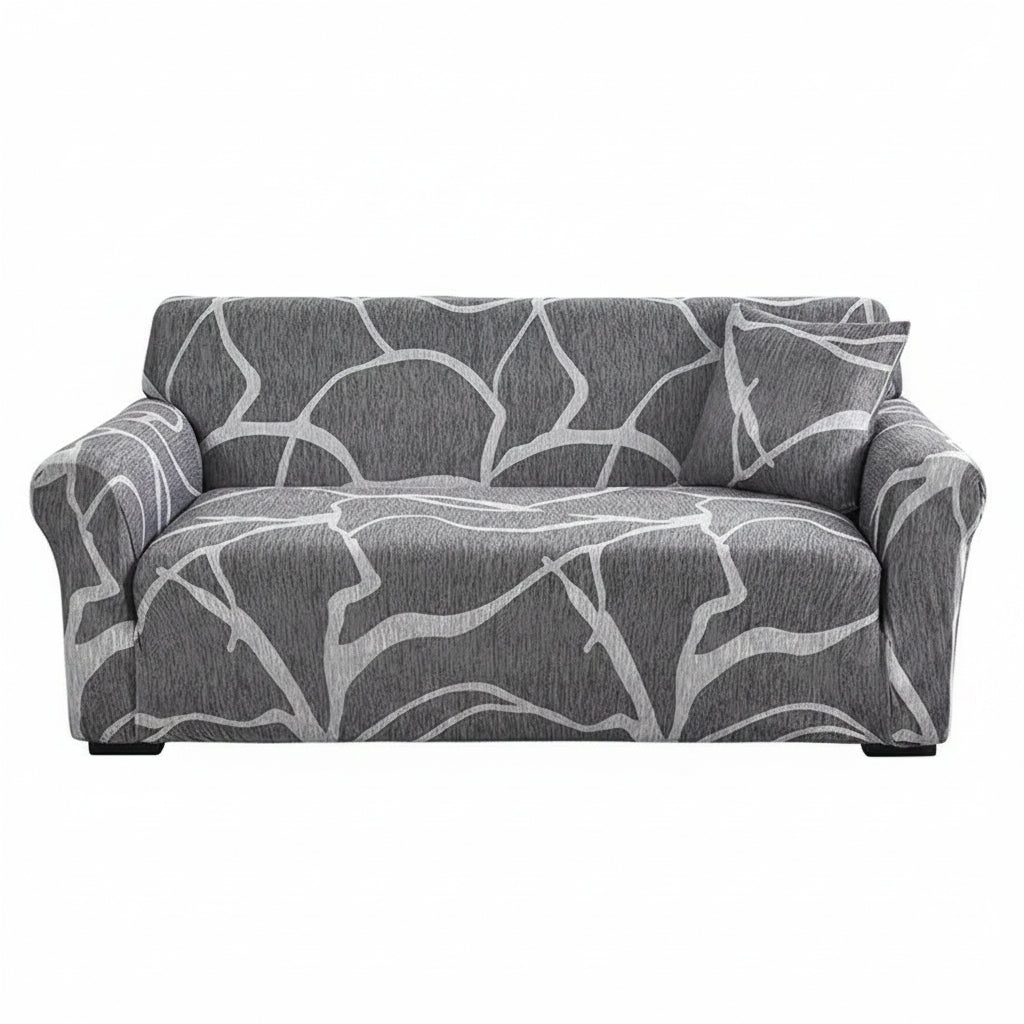 1Pc Flower Printed Elastic Sofa Cover Antidirty Spandex Sofa Cover Furniture Protector for Bedroom Office Living Room Home Decor