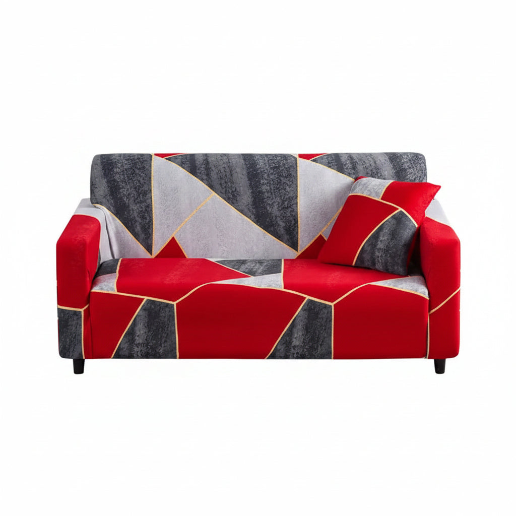 1Pc Flower Printed Elastic Sofa Cover Antidirty Spandex Sofa Cover Furniture Protector for Bedroom Office Living Room Home Decor