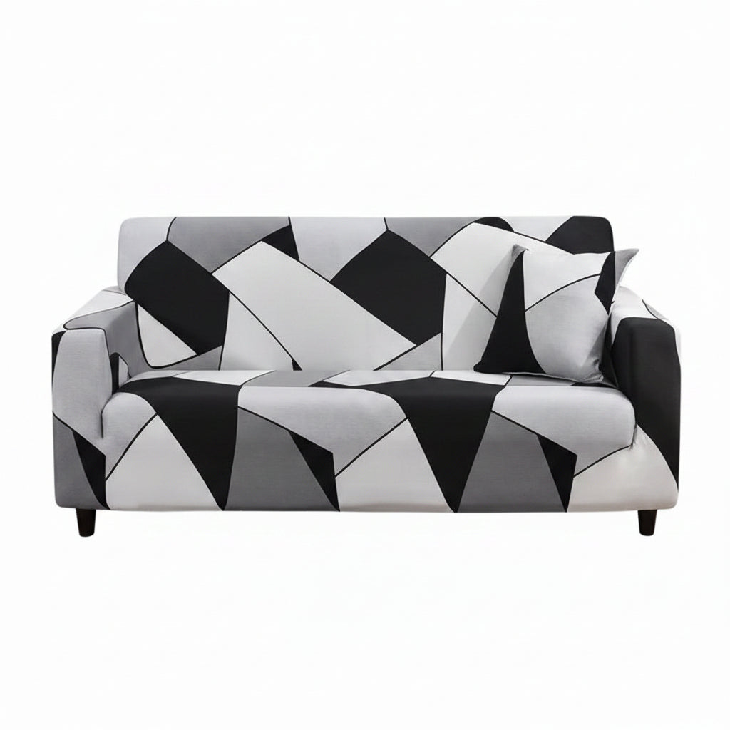 1Pc Flower Printed Elastic Sofa Cover Antidirty Spandex Sofa Cover Furniture Protector for Bedroom Office Living Room Home Decor