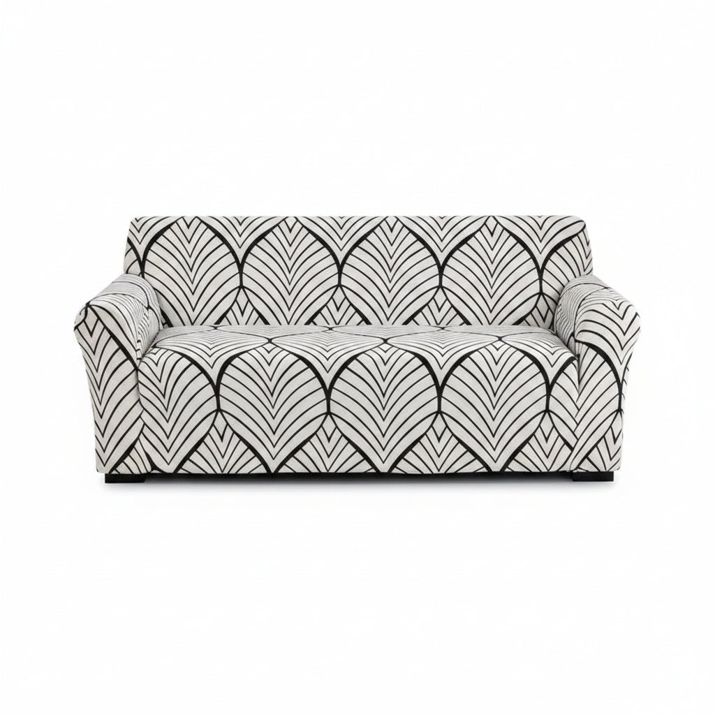 1Pc Flower Printed Elastic Sofa Cover Antidirty Spandex Sofa Cover Furniture Protector for Bedroom Office Living Room Home Decor