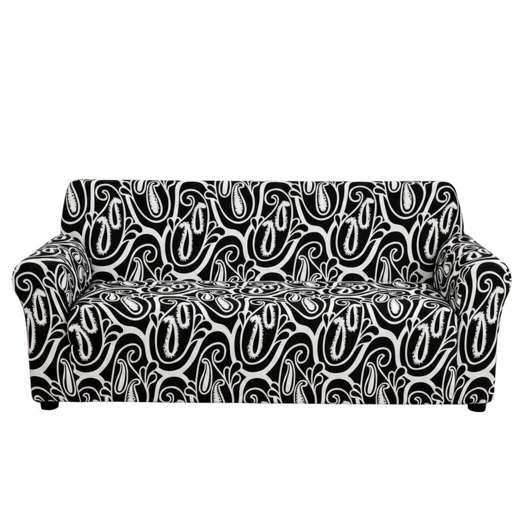 1Pc Flower Printed Elastic Sofa Cover Antidirty Spandex Sofa Cover Furniture Protector for Bedroom Office Living Room Home Decor
